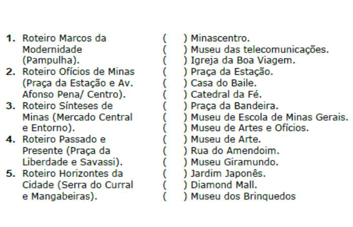 Enumere A Segunda Coluna De Acordo Com A Primeira (1)
