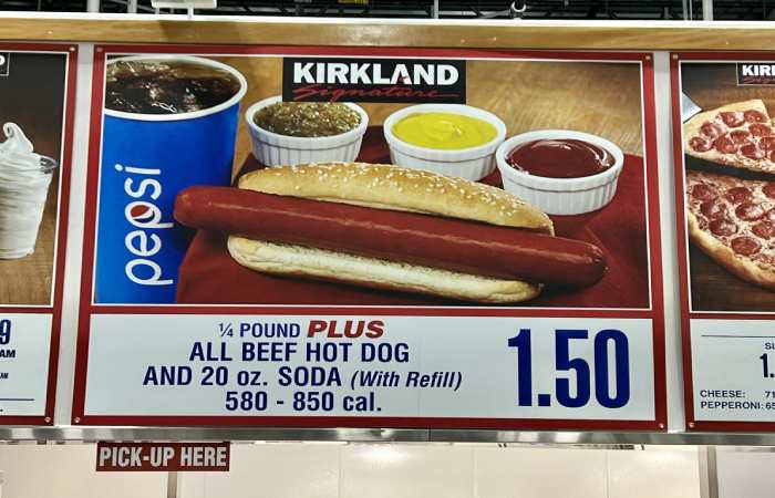 Costco’s $1.50 hot dog and soda combo