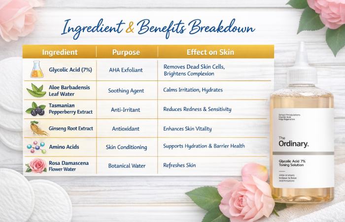 ingredient and benefits breakdown