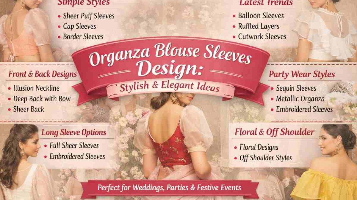Organza Blouse Sleeves Design: Elegant Styles for Every Occasion