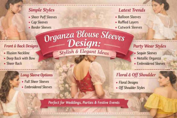 organza blouse sleeves design